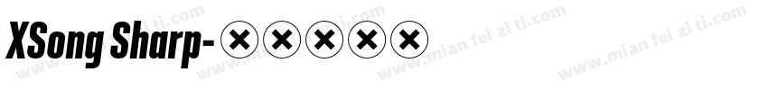 XSong Sharp字体转换